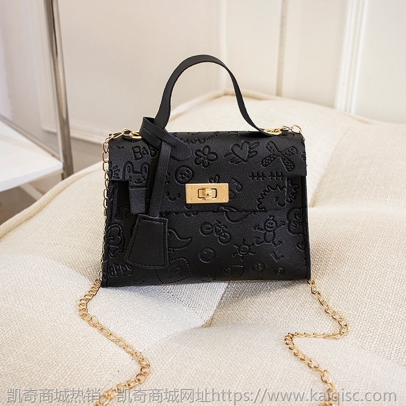 凯奇批发秋冬包包女新款时尚韩版单肩女包潮流迷你凯莉包pu斜挎包