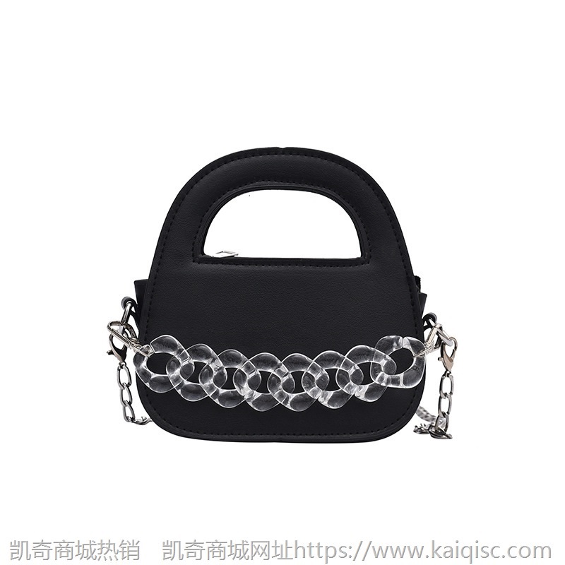 上新透明链条装饰迷你手提包流行新款2021休闲时尚秋冬季单肩女包
