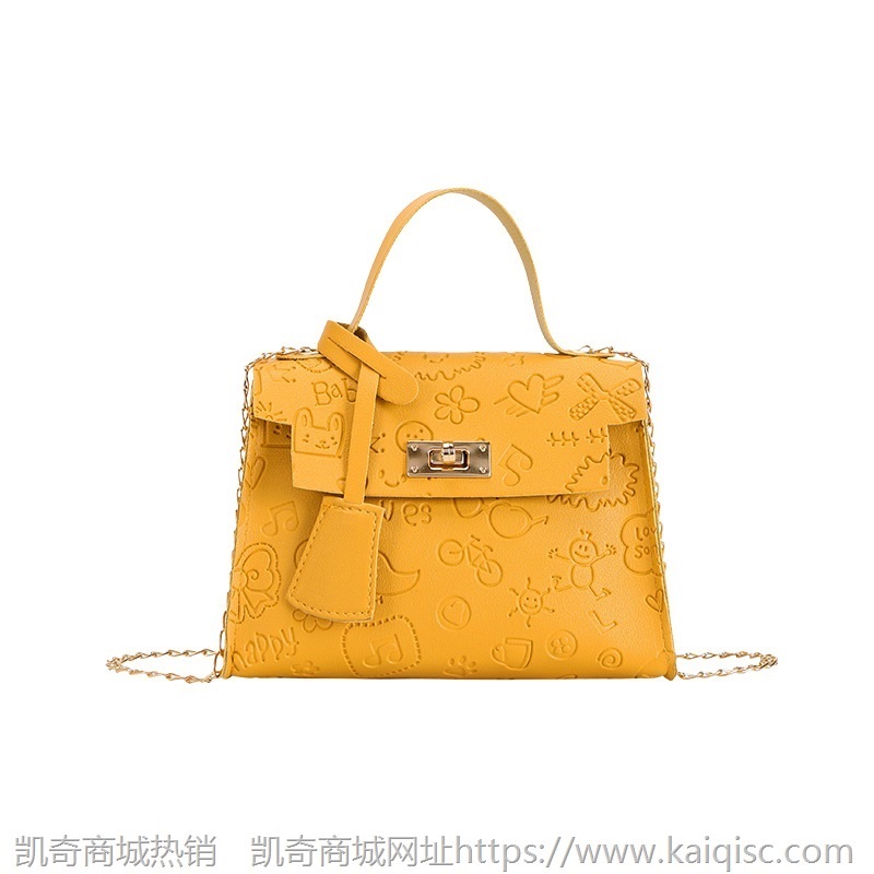 凯奇批发秋冬包包女新款时尚韩版单肩女包潮流迷你凯莉包pu斜挎包