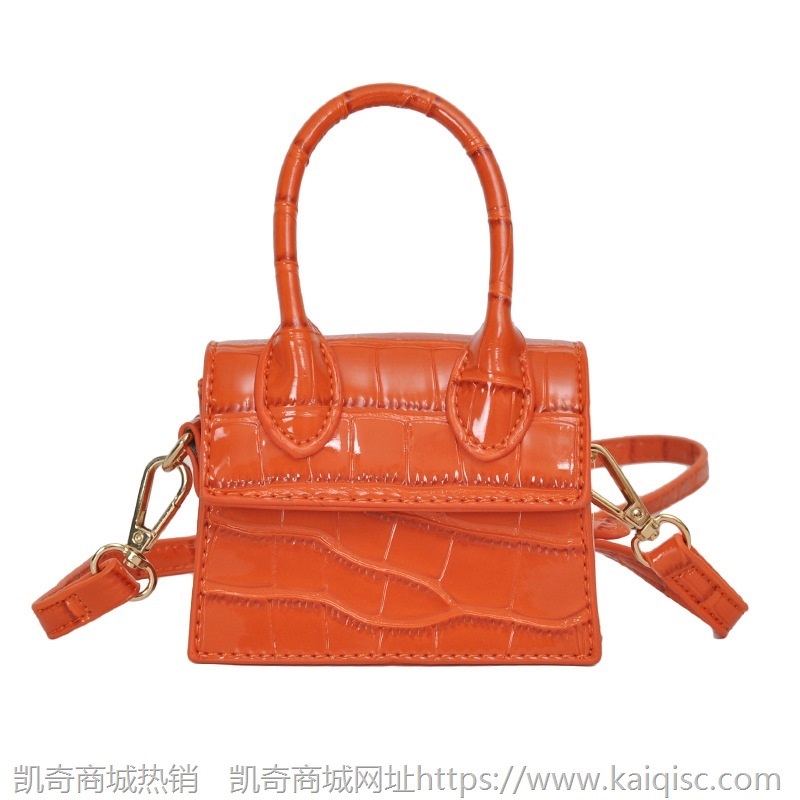 女包2021秋季凯奇时尚网红女包个性迷你手提包斜挎包鳄鱼纹单肩包