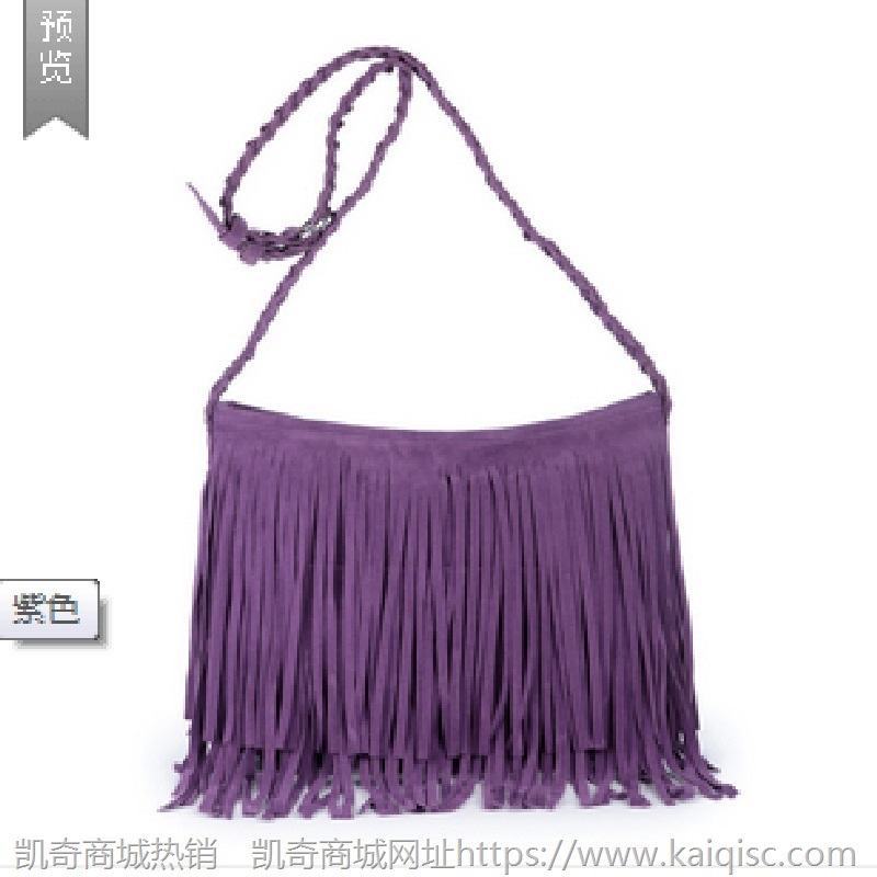 2021新款磨砂女士单肩包 韩版时尚复古流苏斜挎包包女凯奇bags