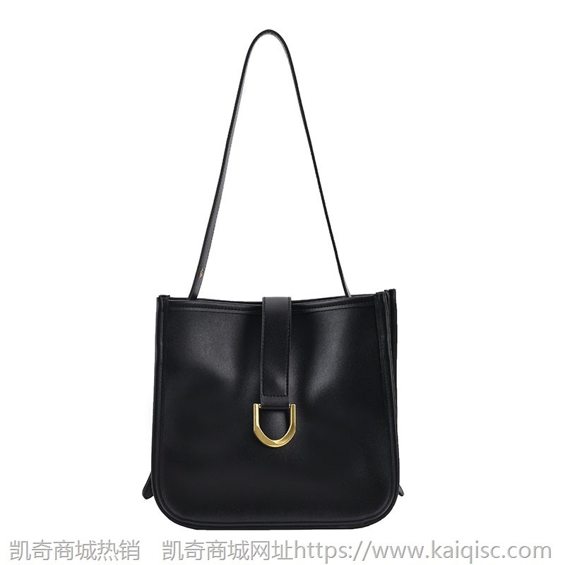 简约百搭水桶包2021新款潮秋冬包包女大容量时尚单肩包斜挎包女包
