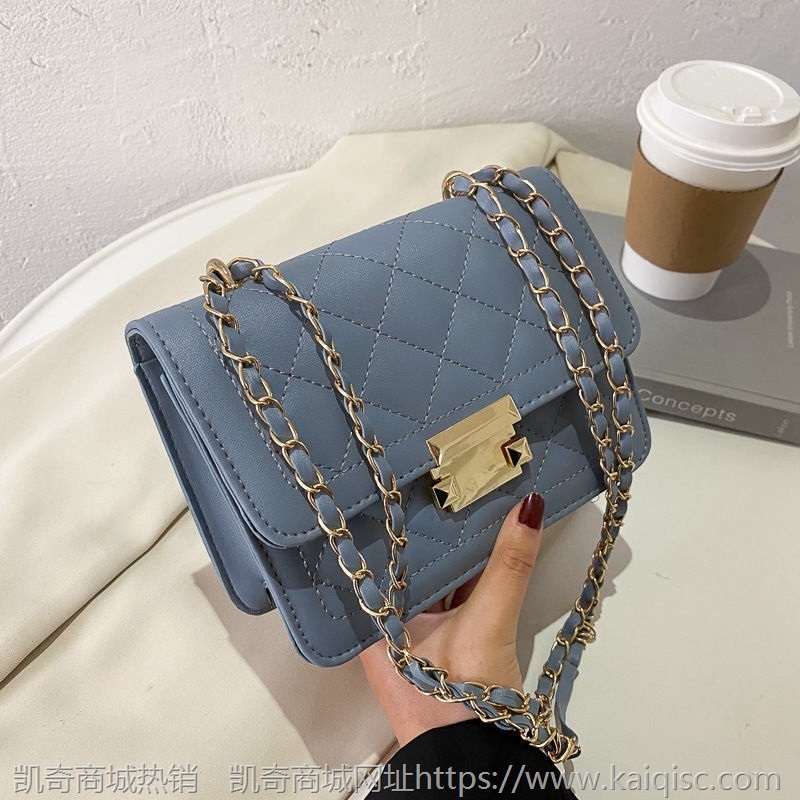 夏季小包包女包2021网红新款潮时尚菱格链条包网红ins单肩斜挎包