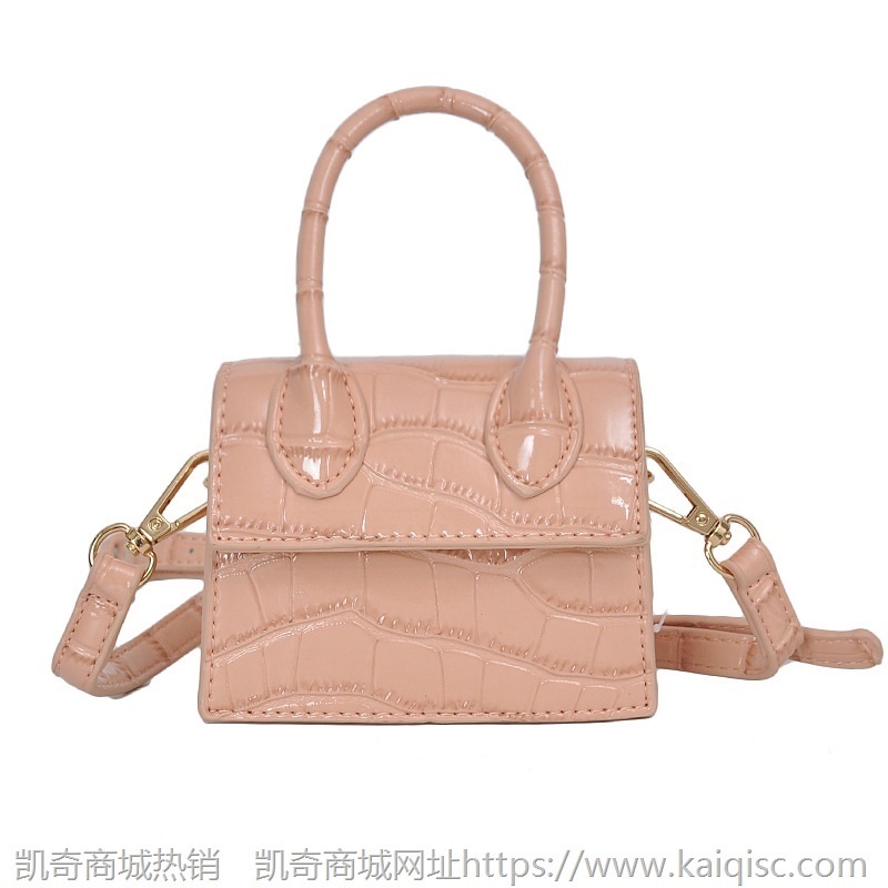 女包2021秋季凯奇时尚网红女包个性迷你手提包斜挎包鳄鱼纹单肩包