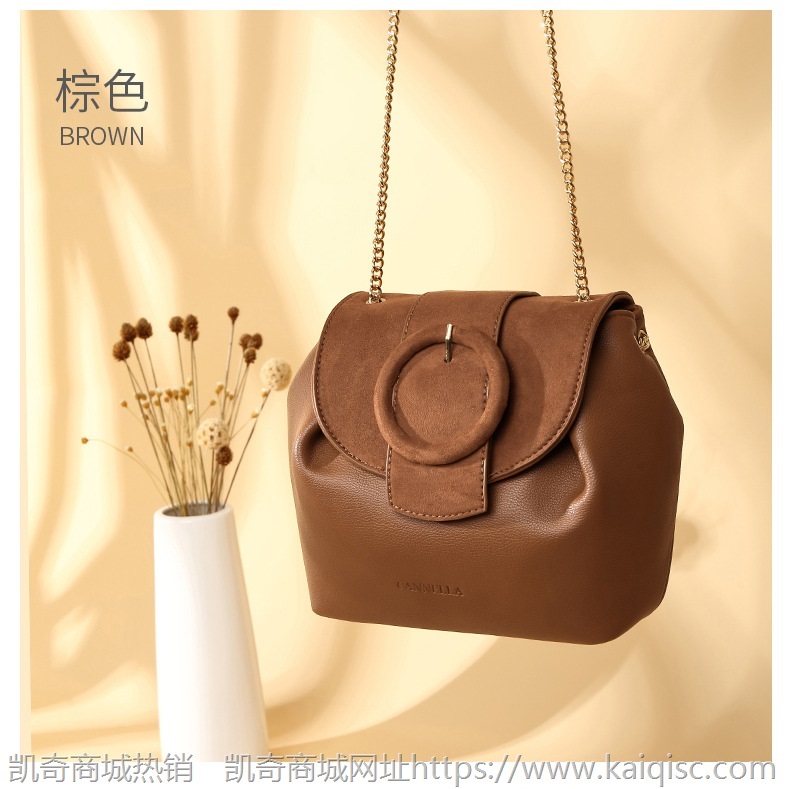 小众品牌单肩包2020新款潮百搭斜跨时尚链条女包一件代发