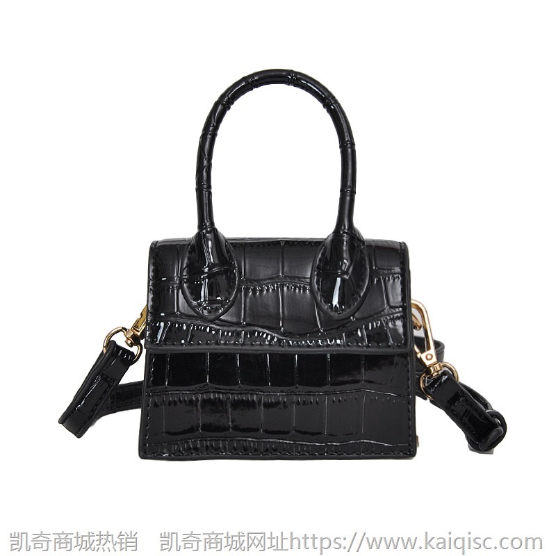 女包2021秋季凯奇时尚网红女包个性迷你手提包斜挎包鳄鱼纹单肩包