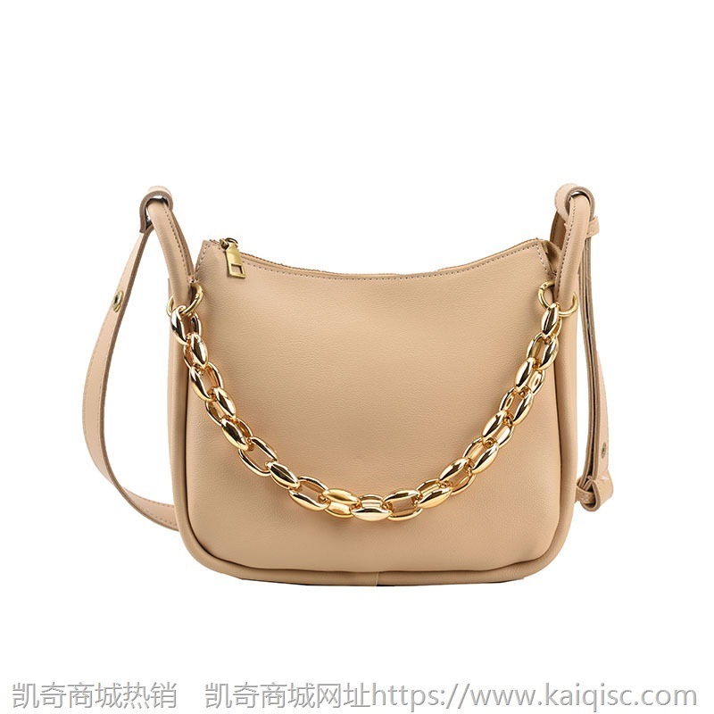2021秋季新款时尚女包PU质感简约链条包包女潮流复古女士单肩包