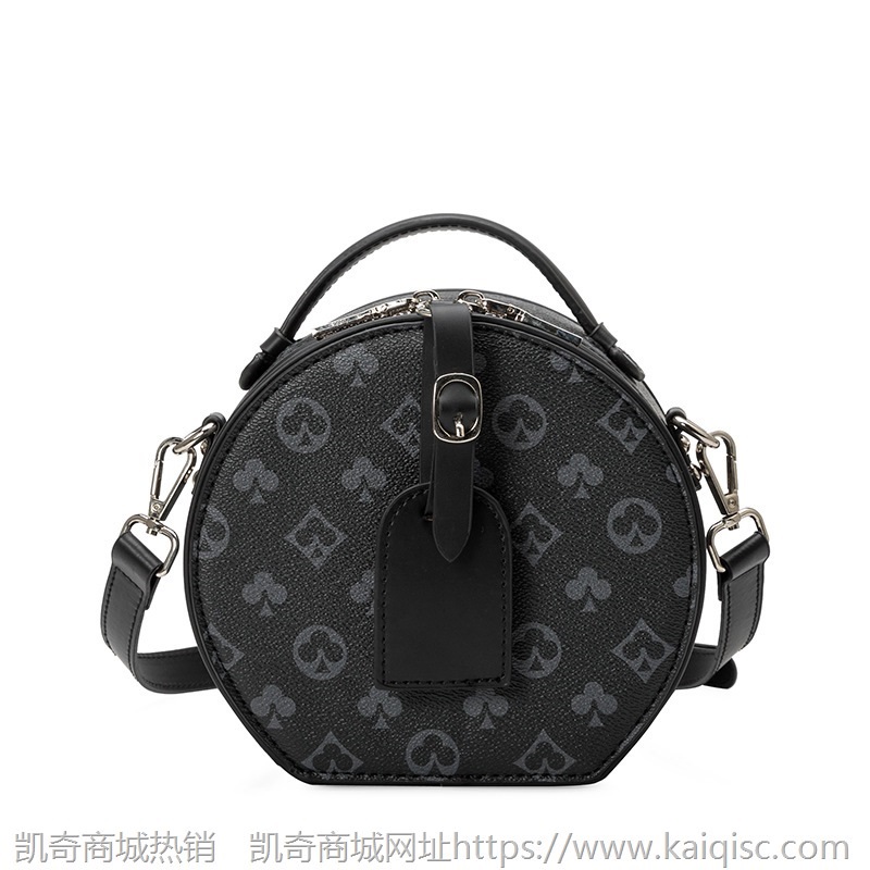 凯奇时尚印花小圆包潮流小包包女圆饼斜挎包凯奇批发手提单肩女包