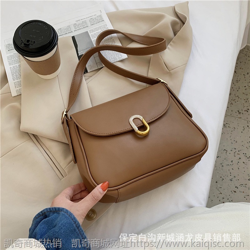 小众设计包包女2020新款潮复古简约大容量韩版女包百搭单肩斜挎包