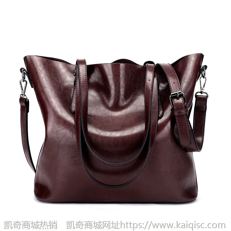 2018新款油皮托特包百搭大包凯奇时尚简约女包单肩斜挎女士手提包