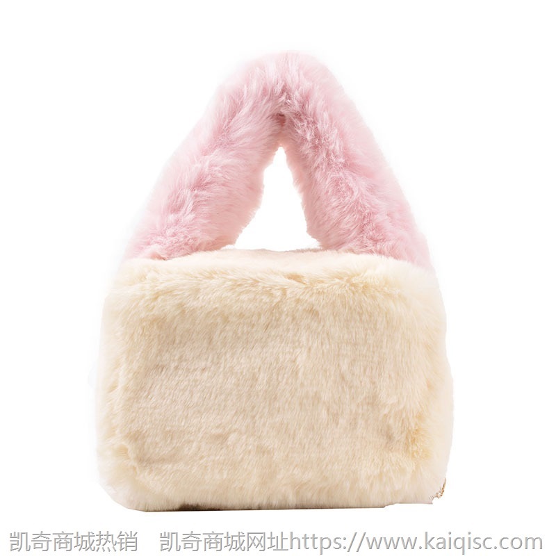 秋冬上新毛毛女包2021新款链条手提包纯色洋气时尚单肩包斜挎包女