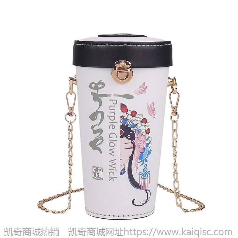 新款印花小水桶包时尚单肩斜挎小包洋气斜挎女包潮DIY手工材料包