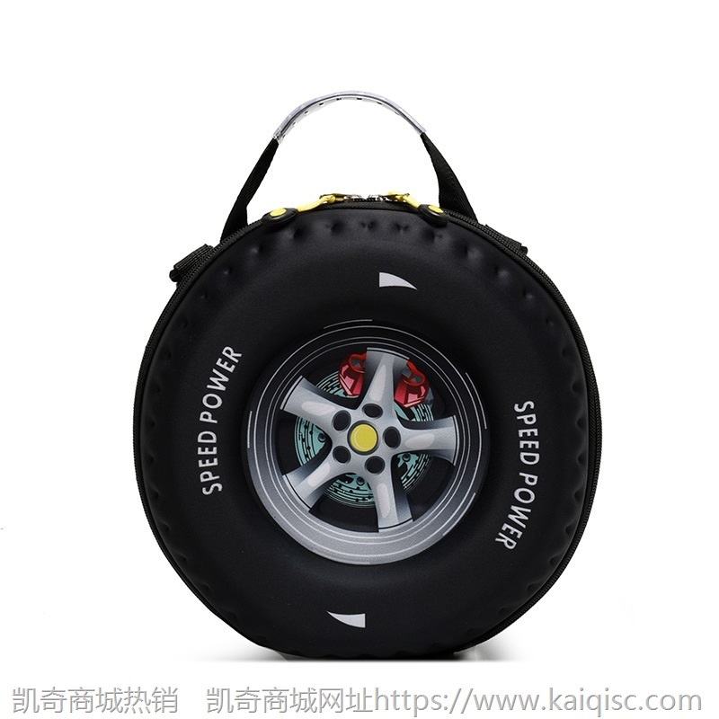 包包女 2020新款个性时尚印花轮胎嘻哈ins网红同款单肩双肩小圆包