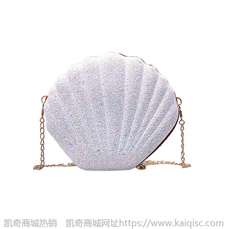 2020上新亮晶晶贝壳斜挎迷你小包包韩版小仙女时尚单肩包批发