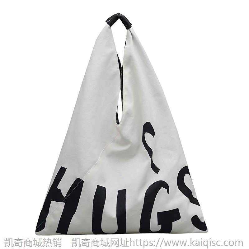 帆布包女单肩斜挎包 新款文艺时尚大字母帆布包托特包canvas bag