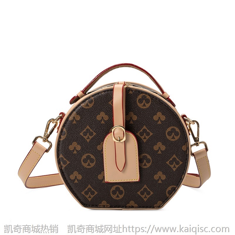 凯奇时尚印花小圆包潮流小包包女圆饼斜挎包凯奇批发手提单肩女包