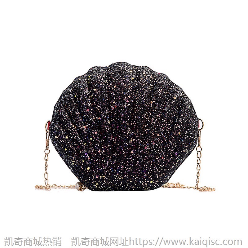 2020上新亮晶晶贝壳斜挎迷你小包包韩版小仙女时尚单肩包批发