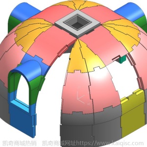 蒙古包快速拼装房 石墨烯EPS模块搭建星空屋 酒店异形民宿