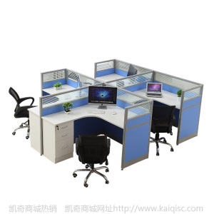 办公室职员屏风办公桌椅组合员工位桌办公家具4人卡位办公卡座桌