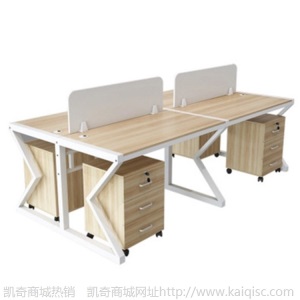 职员办公桌四人位员工电脑桌椅组合2/4/6人位屏风办公家具卡位