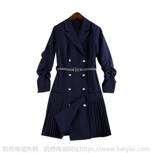 胖妹妹m大码重工连衣裙褶皱设计感长袖2021春季新款洋气裙子10757