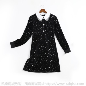 春季2021新款胖妹妹mm黑色连衣裙大码女气质小个子修身裙子11312