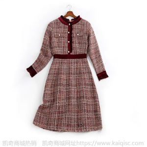 2021春装大码女装胖妹妹mm洋气减龄裙子法式复古显瘦连衣裙11299