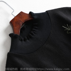 岚沐坊大码女装2021春季新微胖妹妹m200斤中长毛呢遮肚连衣裙1741