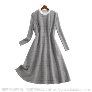 大码女装连衣裙微胖妹妹mm收腰显瘦春季新款法式复古中长裙11304