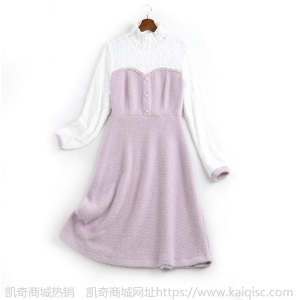 2021早春款大码女装微胖妹妹mm清新减龄裙子遮肉显瘦连衣裙11351