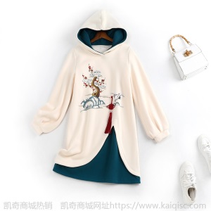 大码女装改良汉服连衣裙宽松显瘦2021春季新款微胖妹妹mm11307