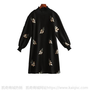 岚沐坊大码女装2021春季新微胖妹妹m200斤中长毛呢遮肚连衣裙1741