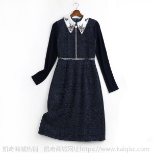 胖妹妹mm名媛小香风连衣裙2021春季新大码女装气质显瘦裙子11342