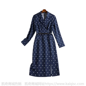 2021春装新款胖妹妹mm波点裙子洋气大码女装收腰显瘦连衣裙10303