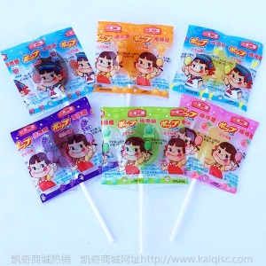 不二家棒棒糖混合口味牛奶味安全纸棒水果味奶糖散装500G糖果批发