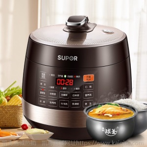 苏泊尔电压力锅5L升智能高压锅家用电饭煲电饭锅全自动50YC9001Q