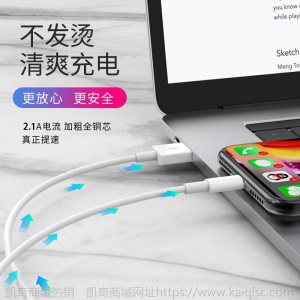 苹果数据线6s手机iPhoneX/7/11/ipad通用8plus加长SE快充XR充电线