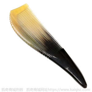 牛角梳子正品加厚牛角梳天然防静电防脱发宽齿密齿木梳子好头梳