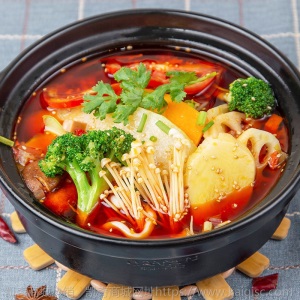 四川冒菜麻辣烫调料清油火锅底料串串香配料钵钵鸡调味料280g*2袋