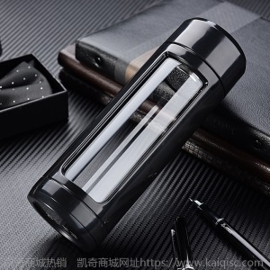 那加雪飞玻璃杯双层水杯便携创意带盖过滤杯防摔男女耐热泡茶杯子