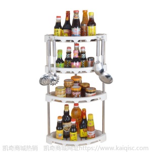 厨房置物架多层调料调味架三角架浴室厕所收纳架子台面落地转角架