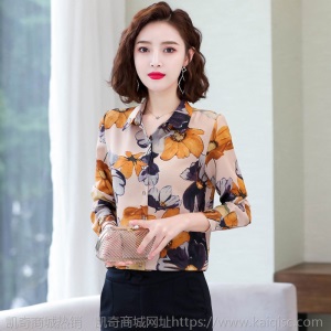 【高端品质】衬衫女长袖气质2020春季上衣新款衬衣女中老年妈妈装