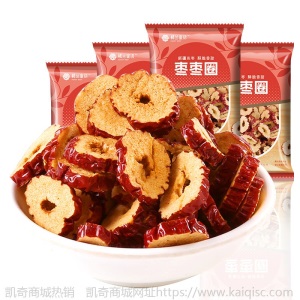 楼兰蜜语香脆红枣片枣圈新疆特产无核香酥脆枣片干零食泡茶250g*4