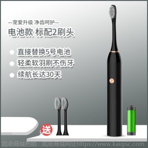 电动牙刷超声波充电式成人软毛儿童家用防水静音全自动牙刷美白