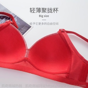 薄款无钢圈女士内衣妈妈聚拢调整型文胸大码舒适防下垂收副乳胸罩