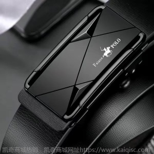 保罗POLO皮带男士真皮自动扣商务休闲皮带青年百搭正品牛皮裤腰带