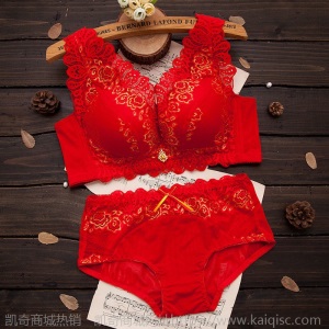 套装/单件内衣女无钢圈女士性感上托聚拢调整型薄款美背胸罩文胸