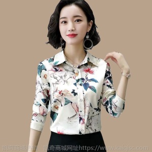 【高端品质】衬衫女长袖气质2020春季上衣新款衬衣女中老年妈妈装