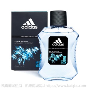 阿迪达斯(Adidas)男士运动淡香水100ML冰点天赋征服荣耀