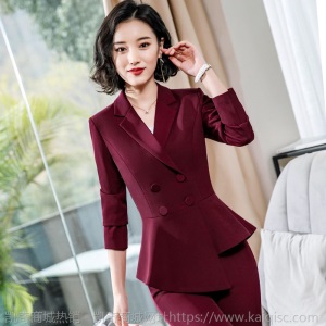网红西装套装女春夏时尚中袖薄款气质西服职业装套裙美容师工作服